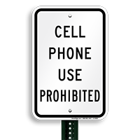 Cell Phone Prohibited Sign