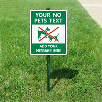 Custom No Pet Sign