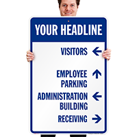 Custom Parking Lot Directory Sign