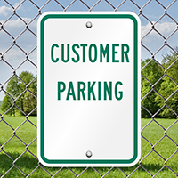 Customer Parking Signs