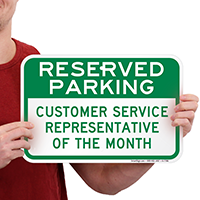 Reserved Parking Signs