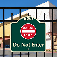 Do Not Enter Signature Sign