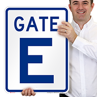 Gate E, Gate ID Sign