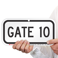 GATE 10 Sign