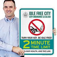 State Idle Signs for Salt Lake City, Utah