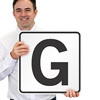 Letter G Parking Spot Signs