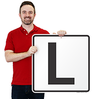 Letter L Parking Spot Signs