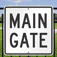 Main Gate ID Sign