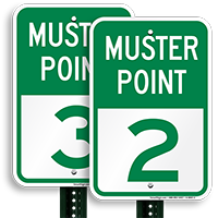 Muster Point 2 Sign