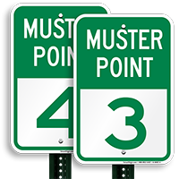 Muster Point 3 Sign