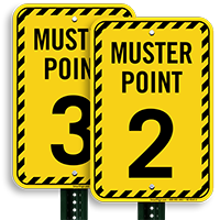 Muster Point Number 2 Sign
