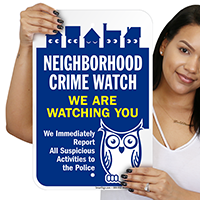 Neighborhood Crime Watch Sign