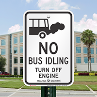 State Idle Signs for School Buses, Minnesota
