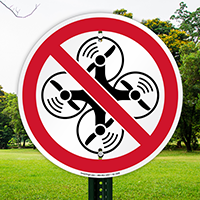 No Drone Symbol Sign