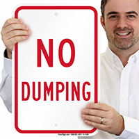 No Dumping Sign