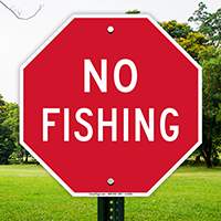 No Fishing Sign