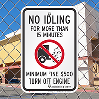 State Idle Signs for Atlanta, Georgia