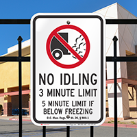 State Idle Signs for District of Columbia