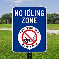 State Idle Signs for Michigan, Red Background