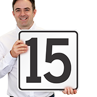 Parking Spot Number 15 Signs