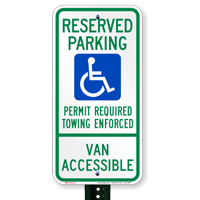 Arkansas Reserved ADA Parking, Van Accessible Signs