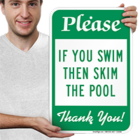 Pool Rules Signs
