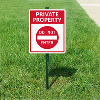 Private Property Do Not Enter Sign