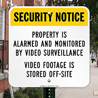 Video Surveillance Sign