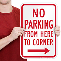 From Here To Corner Right Arrow Signs