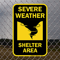 Severe Weather Emergency Shelter Sign