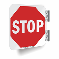 Double Sided Stop Sign