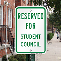 Reserved For Student Council Signs