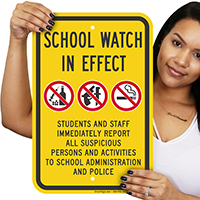 Students And Staff Immediately Report Sign