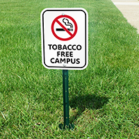 Tobacco Free Campus Lawnboss Sign