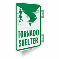 Tornado Shelter Metal Sign