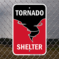 Tornado Shelter with Graphic