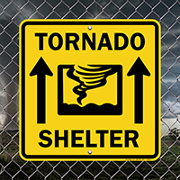 Tornado Shelter Sign
