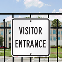 Visitor Entrance Sign