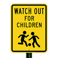 Watch For Children Sign