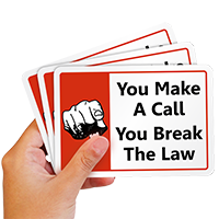 Cell Phone Prohibited Label