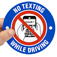 No Texting Label