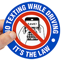 No Texting Label