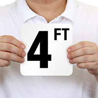 4 Feet Pool Depth Marker