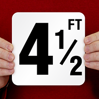 4.5 Feet Pool Depth Marker