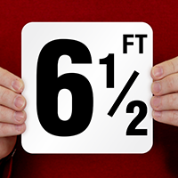 6.5 Feet Pool Depth Marker