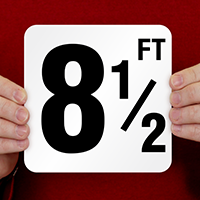 8.5 Feet Pool Depth Marker