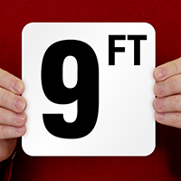 9 Feet Pool Depth Marker