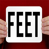 Feet Pool Depth Marker