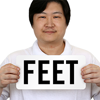 Feet Pool Depth Marker