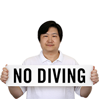 No Diving Pool Marker